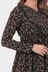 Women's Casual Tops (Black Printed)